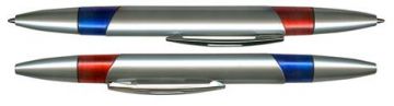 Capless Red/Blue Baccarat Pens - Case of 1,000 Pens